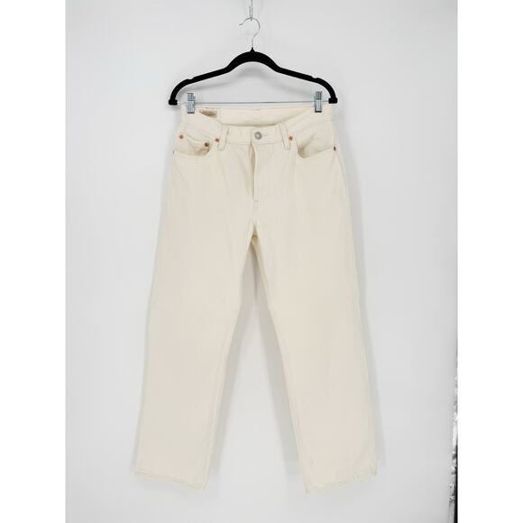 Levi’s 501 90s Denim Straight Leg Jeans in Ecru Off White Size 29 - Picture 5 of 11